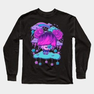 Rock star bubble head cutie Long Sleeve T-Shirt